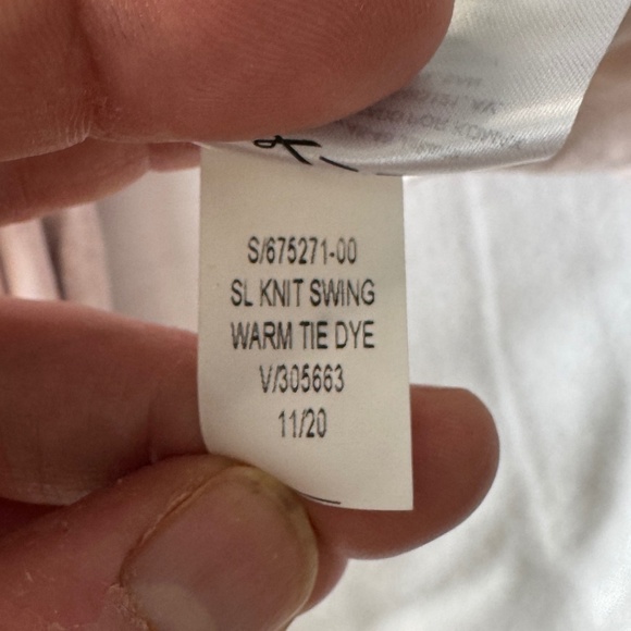 Old Navy Tie-Dye Jersey Swing Dress Salmon Pink XXL Boho Beach Vacation Casual‎ - Picture 6 of 11